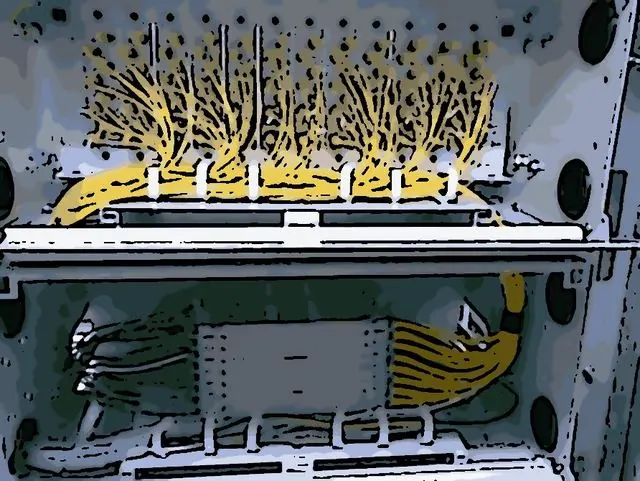 High-count fiber termination in an MDF room