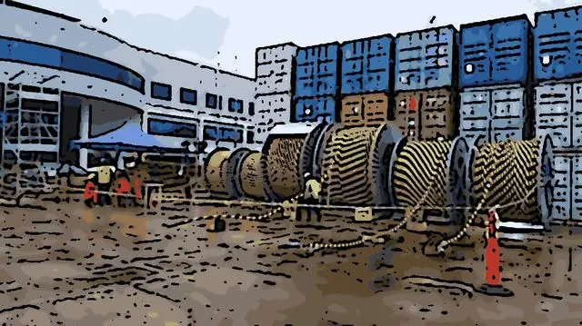 Submarine cable testing before sea-laying